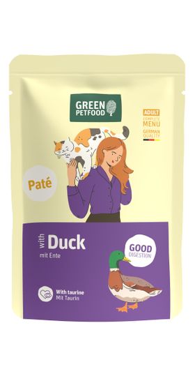 Green Petfood Cat Paté Duck