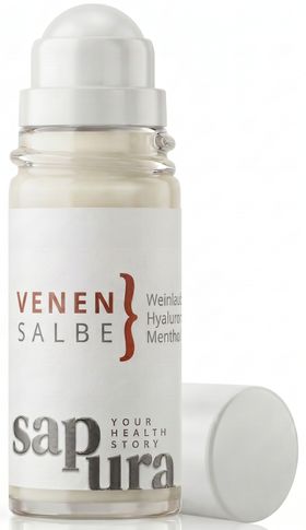 Venensalbe Roll-On mit rotem Weinlaub | Bei schweren & müden Beinen