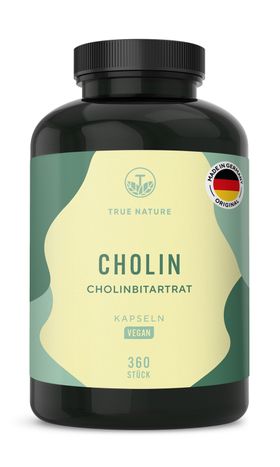 TRUE NATURE® Cholin Kapseln - Vegan & Made in Germany