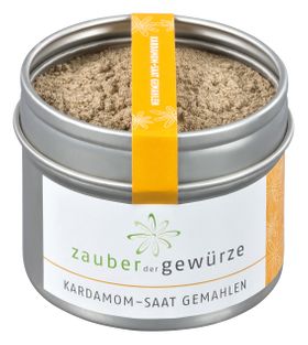 Zauber der Gewürze Kardamom-Saat gemahlen (ohne Schale gemahlen)