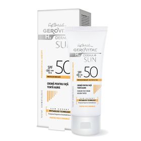 Gerovital Gesichtssonnencreme LSF 50 – empfindliche Haut, Anti-Aging, Dermatokosmetik, 50 ml