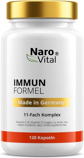 NaroVital:  Immun Formel 11-Fach Immun Komplex - Immunsystem Stärken Erwachsene - Echinacea Kapseln