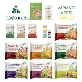 LiveFresh Vegane Foodkur 14 Tage - Apfel/Vanille (inkl. 3,50€ Pfand)
