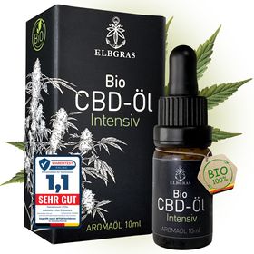 Elbgras Bio CBD Öl 30% - Vollspektrum Hanföl - CBD-Tropfen oder Spray - Cannabisöl - Deutsche Marke