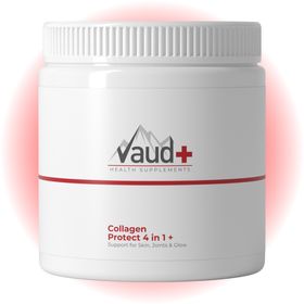 VAUD® Kollagen Pulver | Collagen Hydrolysat mit Vitamin C für Haut, Gelenke & Knochen