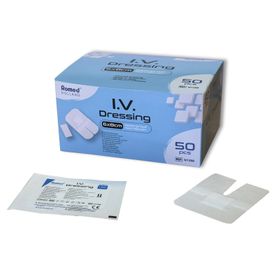 Romed I.V. Kanülenverband, 6 x 8 cm, steril, wasserfest, Vlies