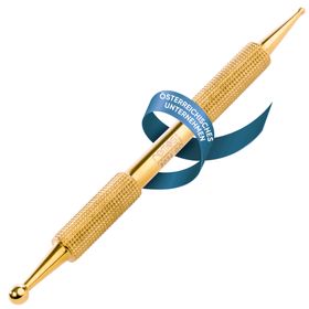 REMOS Akupressurstift, 10cm, vergoldet, Ø1.5/3.5 mm