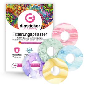 Diasticker® FreeStyle Libre 3 / 3 Plus Fixiertapes "Cotton Candy"