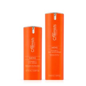 SkinChemists Mens Vitamin C Day Moisturizer + SkinChemists Mens Vitamin C Eye Serum