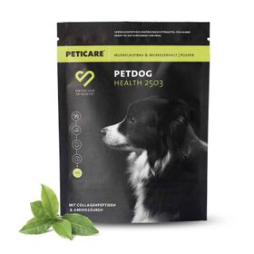Peticare Muskulatur & Aktiv Pulver-Mix für Hunde | Ergänzungsfuttermittel mit Collagen & Aminosäuren
