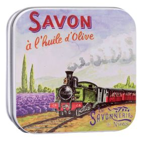 La Savonnerie de Nyons - Metallbox mit Seife - Lokomotive