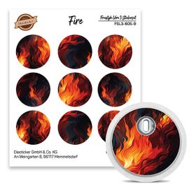 Diasticker® FreeStyle Libre 3 Sticker "Fire"