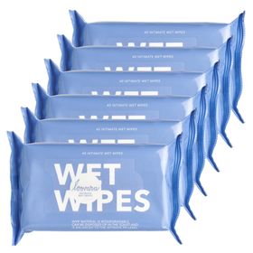 Loovara Intimpflege Tücher - WET WIPES - für Frauen 6er Pack, Intim-Feuchttücher