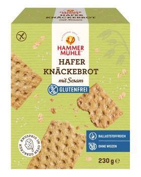 Hammermühle Hafer Knäckebrot mit Sesam