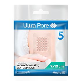 Medrull Ultra Pore WATERPROOF steriler, selbstklebender Wundverband / Wund-Pflaster 9x10 cm