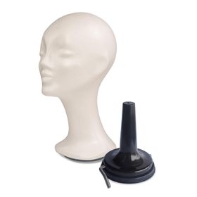 Perückenkopf kurz 26 cm + Saugfuß (Set) von Lofty