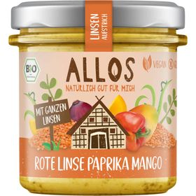 Allos Linsen-Aufstrich Rote Linse Paprika Mango