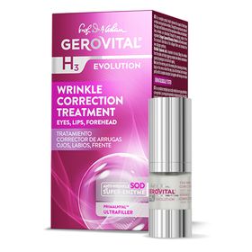 Gerovital-Behandlung zur Faltenkorrektur – Augen, Lippen, Stirn - Hyaluronsäure-Serum, 15 ml