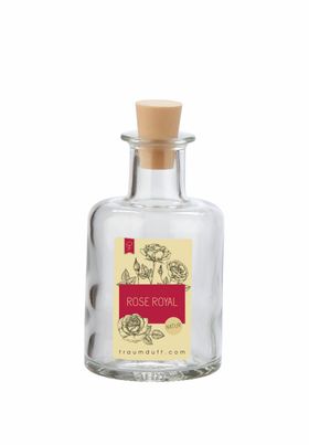 Traumduft Mikado Raumduftflakon Rose Royal mit Peddigrohr Stäben