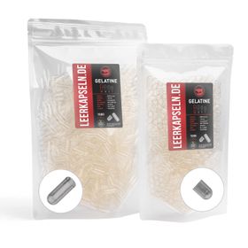 Extrakt Manufaktur getrennte Leerkapseln Größe 000 aus Gelatine