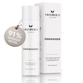 VIGOROUS® Zinkwasser – klärt Poren tiefenrein, bekämpft unreine Haut & Pickel