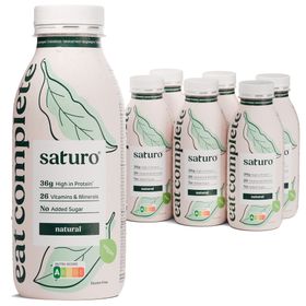 Saturo Trinknahrung Vegan Natural | Astronautennahrung Mit Protein | Trinkmahlzeit Mit Nährstoffen