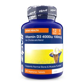Zipvit Vitamin D3 High Strength 4000IE - für Immunsystem & Knochen