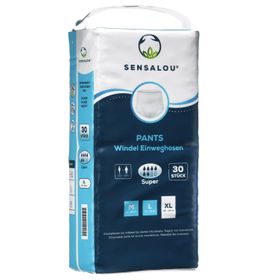 Sensalou Pants Super für Erwachsene - Größe XL Schutzhosen Inkontinenz Erwachsenenwindeln 60St.