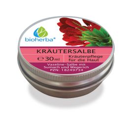 Bioherba Kräutersalbe Vaseline-Salbe mit Sumach und Wegerich