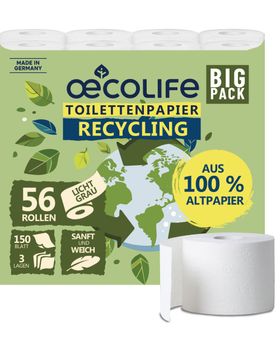 oecolife Toilettenpapier RECYCLING BIG PACK