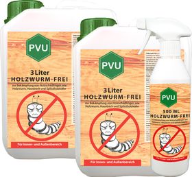 PVU Holzwurmspray zur Bekämpfung von Holwürmern und Holz Schädlingen