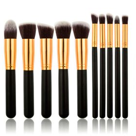 UNIQ technique Pro 10 Teile Make up pinsel set Black/Gold