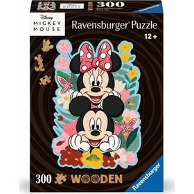 Disney wooden Holz-Puzzle Mickey & Minnie (300 Teile)