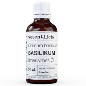 Basilikum - ätherisches Öl von wesentlich.