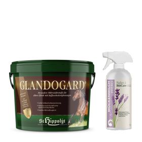 St. Hippolyt Glandogard + Relax Biocare Mückenmilch für Pferde