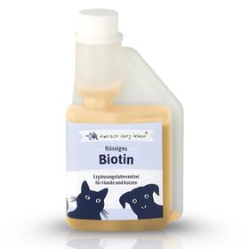 tierisch lang leben Flüssiges Biotin für Hund und Katze