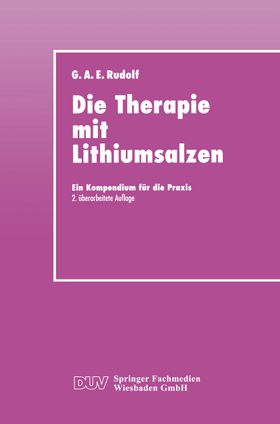 Die Therapie mit Lithiumsalzen