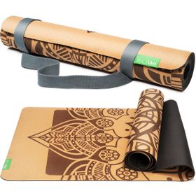 BACKLAxx® Yogamatte Kork mit Naturkautschuk 183x61x0,4cm