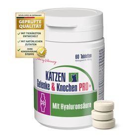 GIGI VET Katzen Gelenke & Knochen PRO+ Gelenktabletten mit Hyaluronsäure | Vitalität & Kraft
