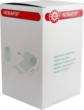 NOBA Nobafix elastische Fixierbinden Großverbraucherpackung ohne Folie 12 cm x 4 m