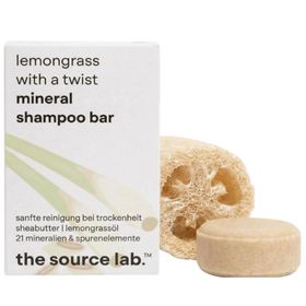 the source lab. - lemongrass with a twist | mineral-shampoo bar inklusive seifenkissen