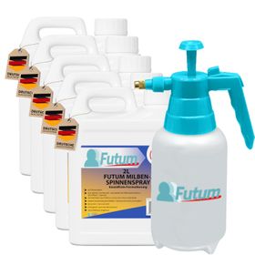 FUTUM 5x2L Milben- / Spinnenspray + 2L Sprüher