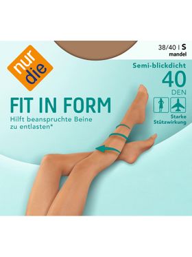 NUR DIE Strumpfhose Fit in Form 40 DEN - mandel - 38-40
