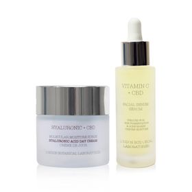 London Botanical Laboratories Hyaluron-Tagescreme + Vitamin-C-Serum