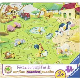 ravensburger Holzpuzzle Tiere auf dem Bauernhof