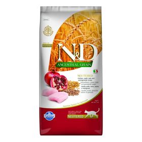 Trockenfutter Farmina N&D Low Ancestral Grain - Neutrered - kastrierte Katze Adult