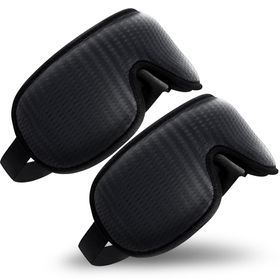 OMNIRELEXX® 2er Set - Atmungsaktive - 3D Schlafmaske inkl. Reisebeutel (Schwarz/Schwarz)