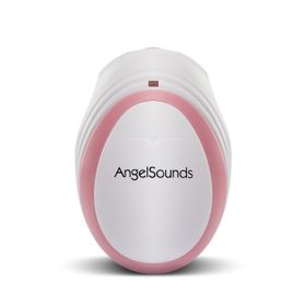 AngelSounds - JPD-100S(mini) Solo - Ultraschall Fetal-Doppler - Cremeweiß-Pink