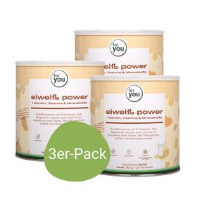 for you Eiweiß Power Vanille Dreierpack