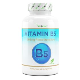 vit4ever Vitamin B5 - Pantothensäure - Hochdosiert